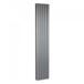 Brenton Oval Double Panel Vertical Radiator - Anthracite - 1800 x 360mm
